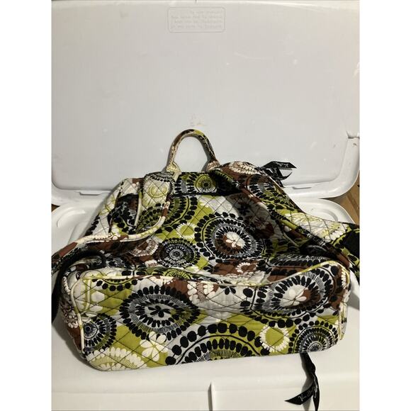 Vera Bradley "Cocoa Moss" Quilted Campus Backpack, Retired Pattern Fall 2013 - Picture 4 of 8